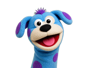 Títere azul