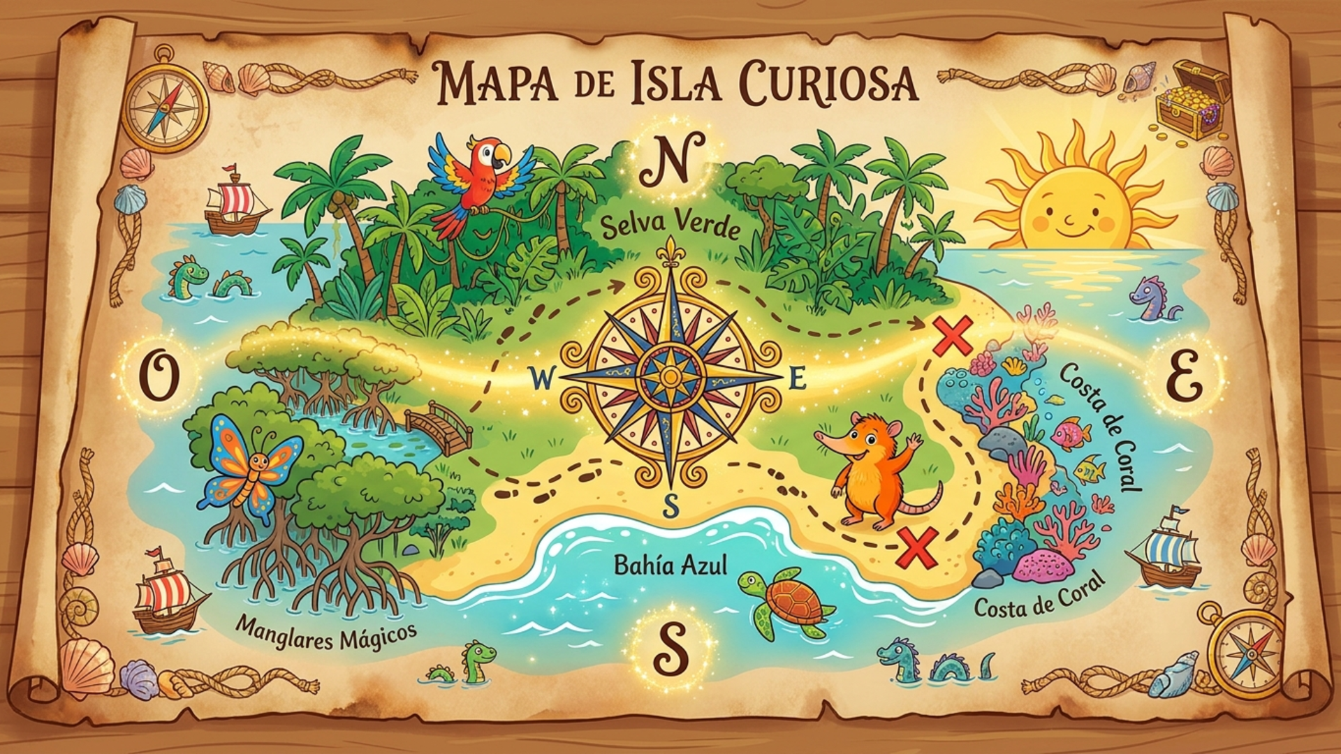 Mapa de Isla Curiosa